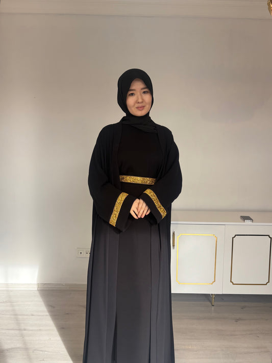 Lune Gold Model Abaya